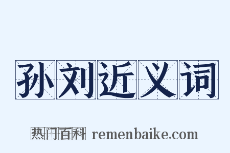 孙刘近义词是什么意思的图片